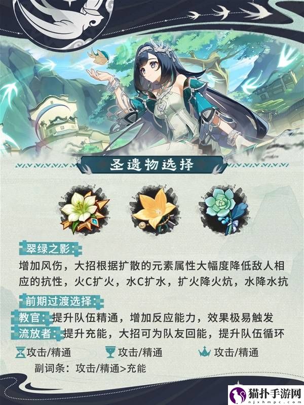 原神蓝砚圣遗物武器选择与配队攻略原神蓝砚圣遗物武器选择与配队方法