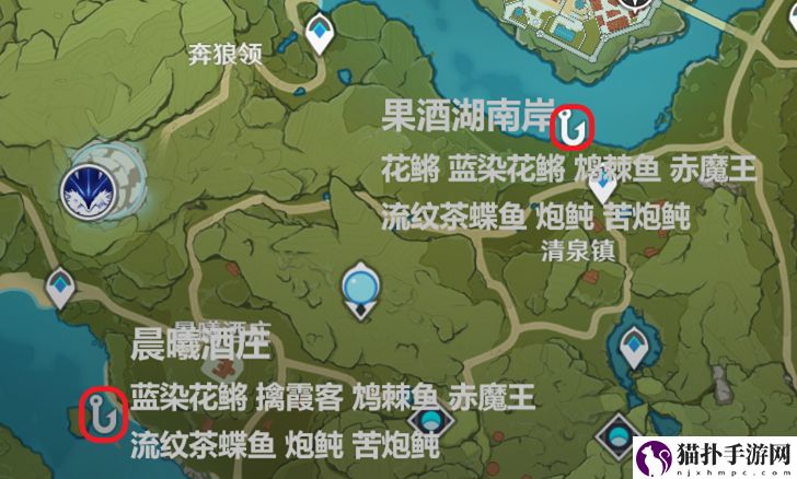 原神手游炮鲀在哪钓