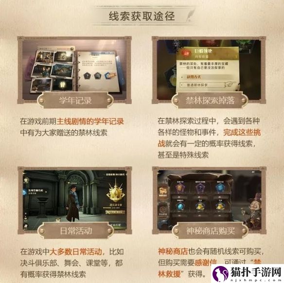 哈利波特魔法觉醒禁林线索怎么获得
