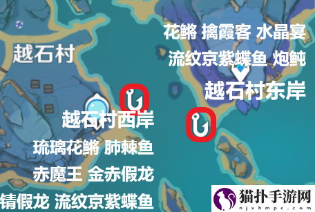 原神钓鱼点位置大全