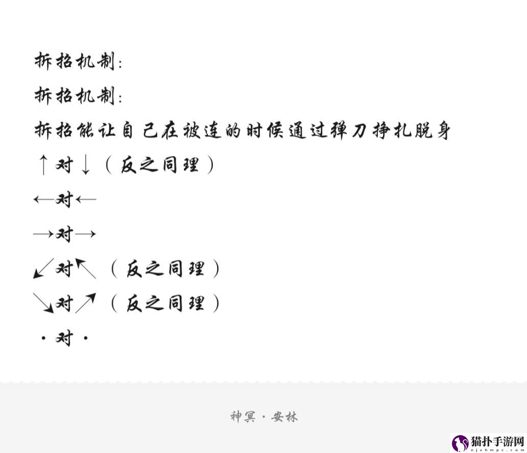 弈剑行怎么拆招