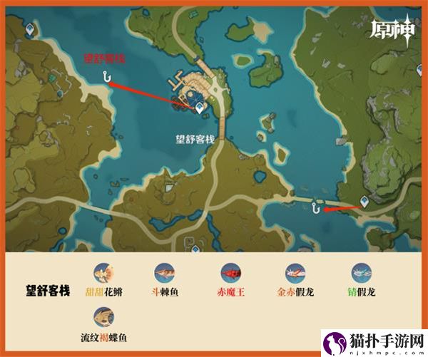 原神全部钓鱼点具体位置大全攻略详细介绍