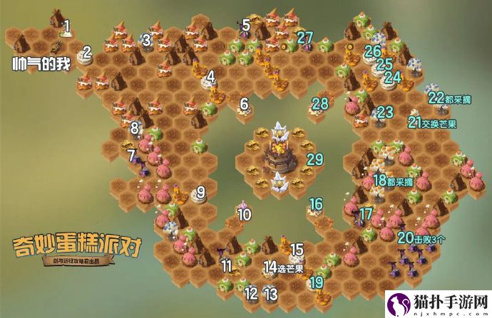 《剑与远征》奇妙蛋糕派对路线图