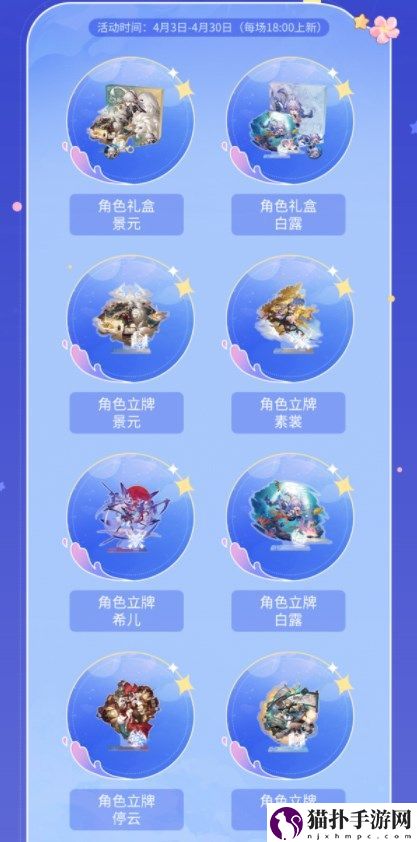 崩坏星穹铁道四月许愿池奖品有哪些