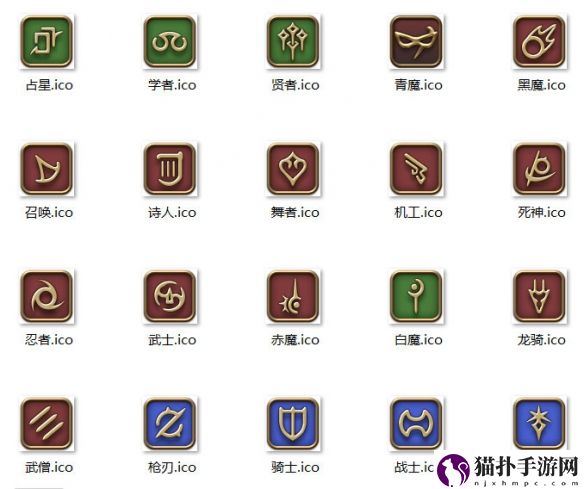 ff14全职业图标具体内容一览