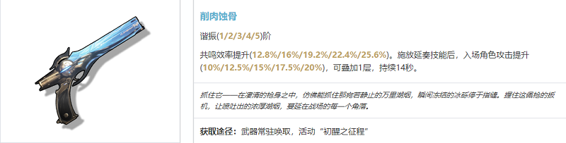 鸣潮炽霞武器选择建议鸣潮炽霞武器怎么选