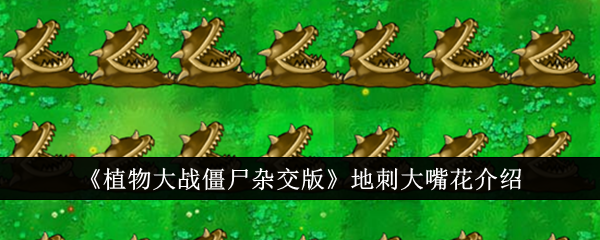 植物大战僵尸杂交版地刺大嘴花介绍植物大战僵尸杂交版地刺大嘴花怎么样