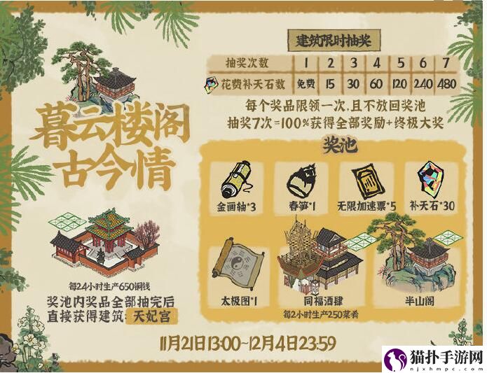 江南百景图暮云楼阁古今情怎么玩_新活动暮云古今情玩法及奖励介绍