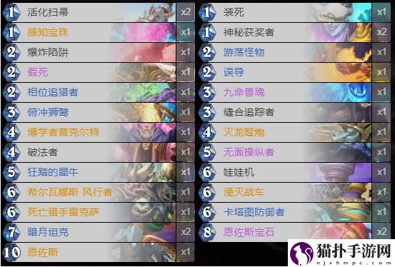 炉石传说亡语猎怎么组2020_暗月马戏团亡语猎卡组搭配攻略