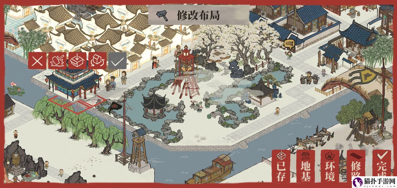 江南百景图人工湖最优布局攻略