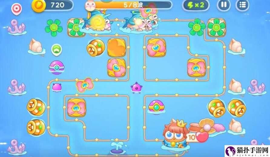 保卫萝卜4海的闺女第96关通关攻略海的闺女第96关怎么过关
